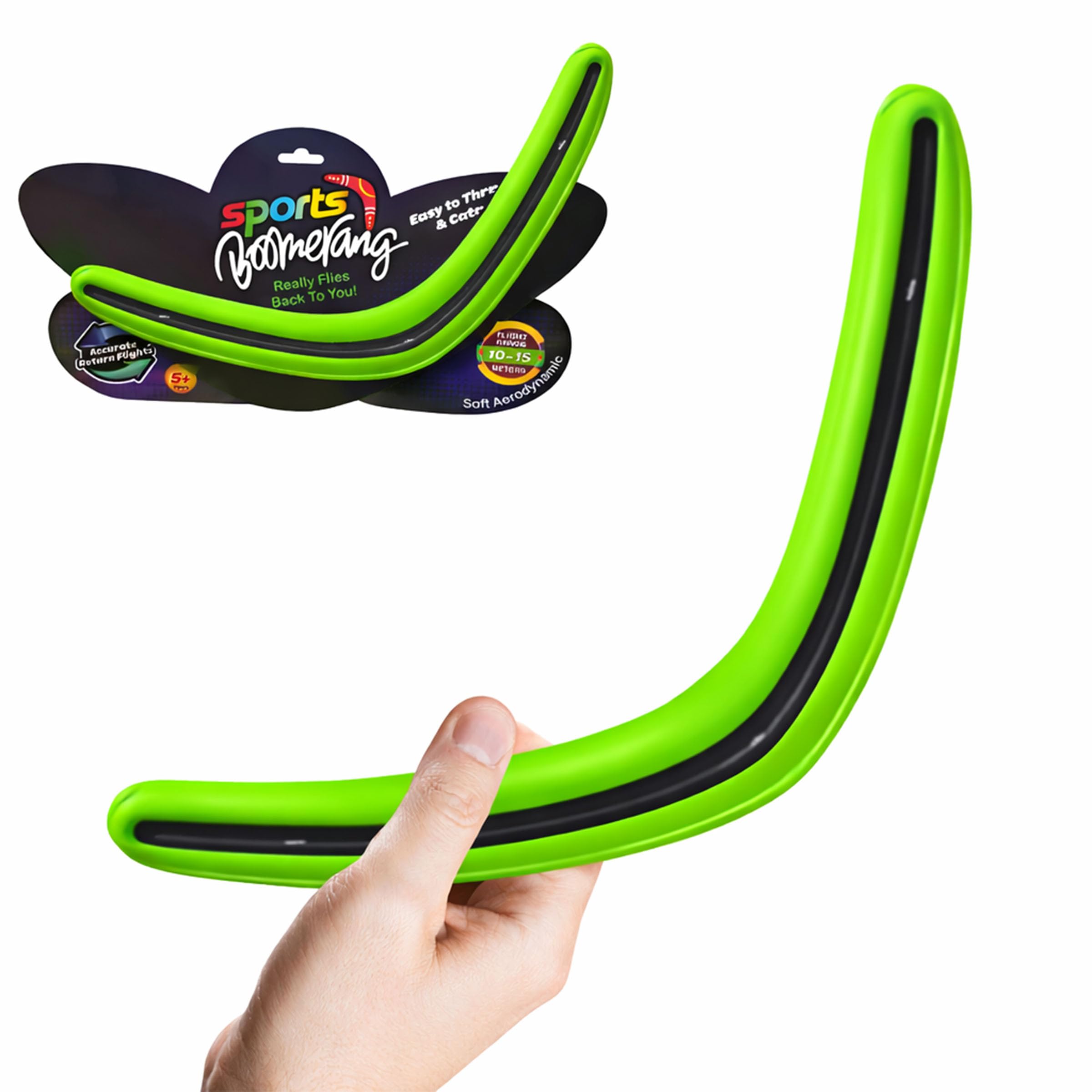 COTTON BOOMERANG カートリッジ Toyshine Soft Returning Boomerang Toy with aerodynamic V-Shape